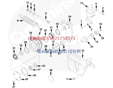 上海35D礦用車康明斯KTA19-C450調整墊片3419359A