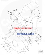 湘潭120T電動(dòng)輪康明斯KTA38-C1200風(fēng)扇皮帶防護(hù)罩3